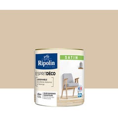 Peinture intérieure multi-supports acrylique satin teintéé en machine beige silice CH2 0971 0,5 L Esprit déco - RIPOLIN
