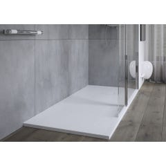Receveur de douche extra plat ONYX 140 x 90 cm effet pierre blanc ONYX - AKW 0