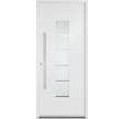 Porte d'entrée aluminium blanche poussant gauche H.215 x l.90 cm Fuji