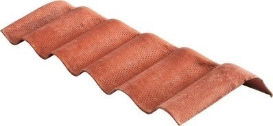 Faitiere Fibrociment Rouge 30 X 30 X 92 Cm Bricoman