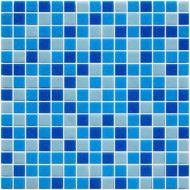 Mosaïque bleu l.32,7 x L.32,7 cm Pool mix 2