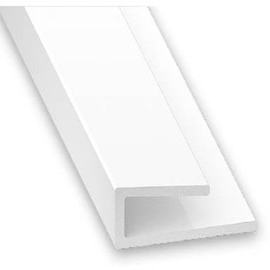 Finition PVC blanc pour épaisseur 3,5 mm L.100 cm 0