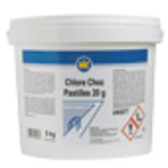 Chlore choc pastilles 20 gr / 5 kg 