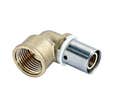 Lot de 2 coudes Femelle PER à sertir 15 x 21 (1/2") Diam.12 mm - COMAP