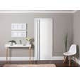 Bloc-porte laqué blanc poussant droit H.204 x l.93 cm All in one Twin - JELD WEN