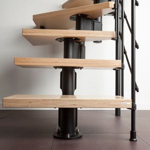 Escalier quart tournant Gexi R 050 PVC Larg.75 cm 2