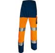 Pantalon haute visibilité avec emplacement genouillère orange T.XXL - DELTA PLUS