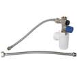 Kit Groupe de sécurité droit laiton pour eau douce + siphon + flexibles