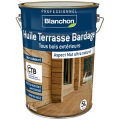 Huile terrasse et bardage bois teinte bois grisé 5 L - BLANCHON 0