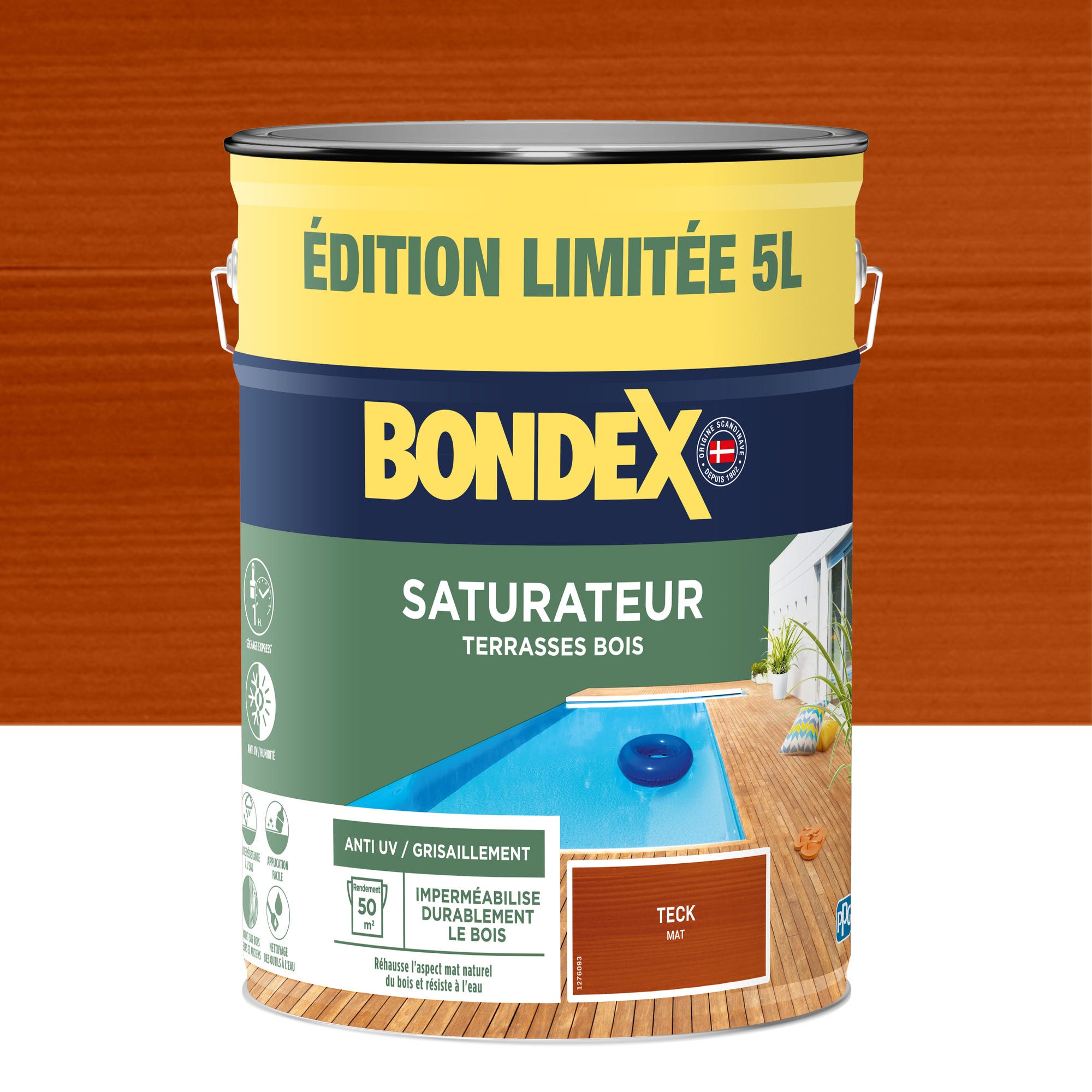 Saturateur terrasse bois teck 5 L Edition limitée - BONDEX 0