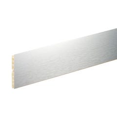 Plinthe aluminium finition brossé naturel Long.200 cm