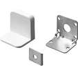 Lot de 2 suspensions de meuble avec cache blanc zing 45 x 35 mm
