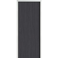 Bloc-porte palière EI30 stratifié banian serrure 1 point Huiss.72/54 mm poussant gauche H.204 x l.73 cm - JELD WEN 0