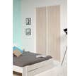 Pack 2 vantaux portes de placard coulissantes - decor acacia - 2500x1200x10mm