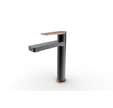 MITIGEUR LAVABO HAUT OR ROSE/NOIR ALLURE