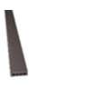 Lame de terrasse composite marron clair 21 x 138 mm Long. 2,4 m