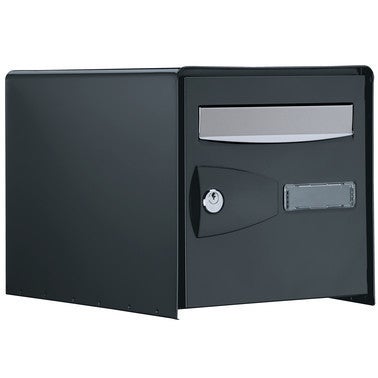 boite aux lettres simple face gris probox decayeux bricoman