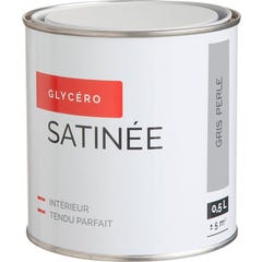 Peinture intérieure multi-supports glycéro satin gris perle 0,5 L 0