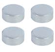 Lot de 4 fixations miroirs rondes chromées diamètre 20 mm