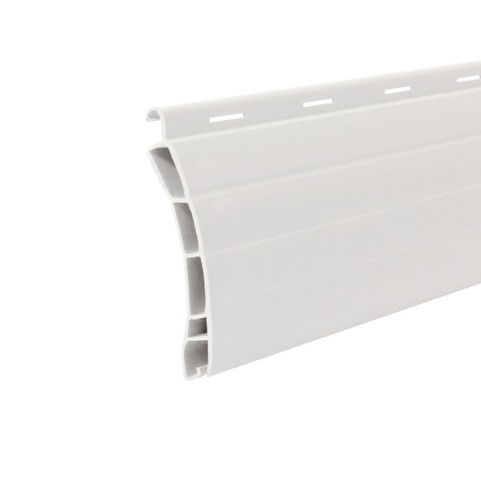 4 lames PVC blanches H.55xL.2500 mm 0