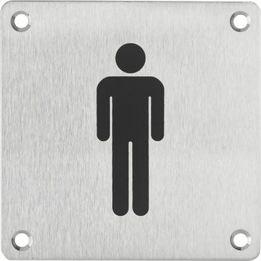 Plaque signalétique  WC homme L.100xl.100 mm 1