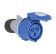 FICHE INDUS 2P+T FEMELLE 16A IP44