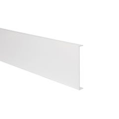 Nez de cloison aluminium blanc 74 mm Long.2,60 m 0