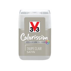 Peinture intérieure multi-supports testeur acrylique satin taupe clair 75 ml - V33 COLORISSIM 0