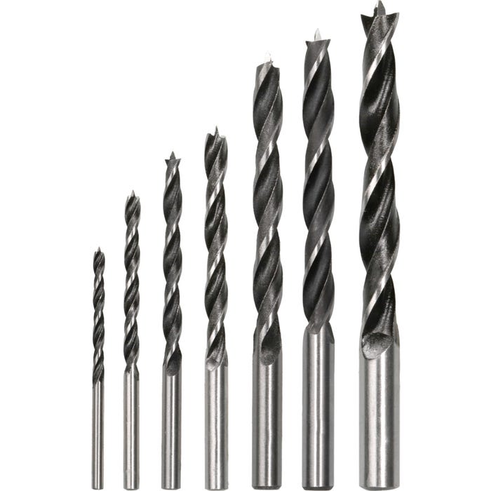 Coffret 7 forets bois queue cylindrique Diam.3 - 10 mm - 2607017034 BOSCH 2