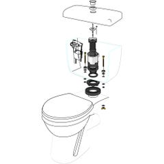 Mécanisme WC simple chasse à tirette MX Wirquin Pro 1