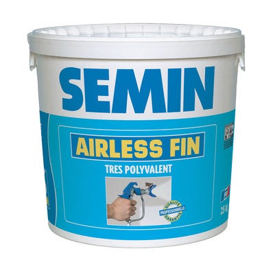 Enduit de lissage en pâte airless intérieur seau de 25 kg - SEMIN 0