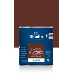 Peinture intérieure et extérieure multi-supports glycéro satin rouge basque 2 L - RIPOLIN 0