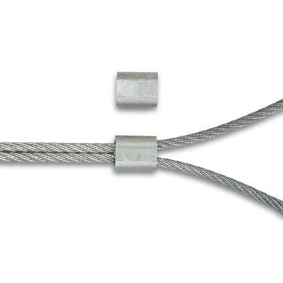 Manchons aluminium pour cable Diam.3 mm 2 pièces 0