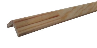 Baguette d'angle arrondie en pin sans nœud - bois PEFC - 20 MM x
