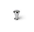 Bouton zamak d15 mm chromé poli