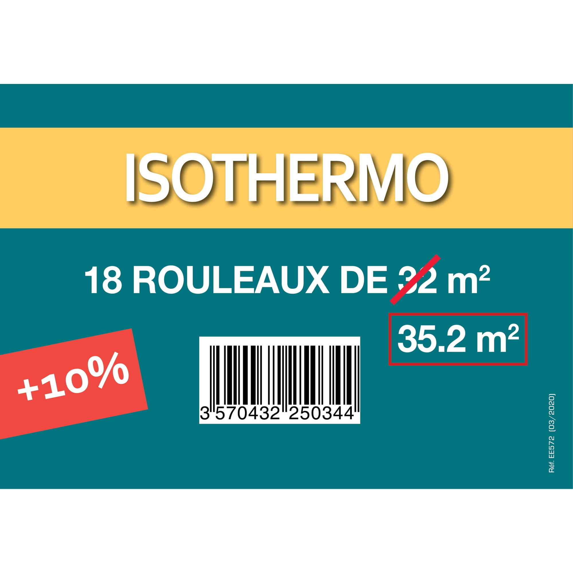 Isolant mince isothermo 32m² + 10% offert 1