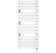 Radiateur sèche-serviettes eau chaude blanc version mixte 19 tubes L 800 mm H 1850 mm puissance 1311 W + 1500 W Chorus - FINIMETAL