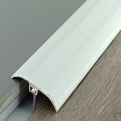 Barre de seuil multi-niveaux aluminium fixation invisible L.93 x l.4,1 x  Ep.0,6 cm ❘ Bricoman