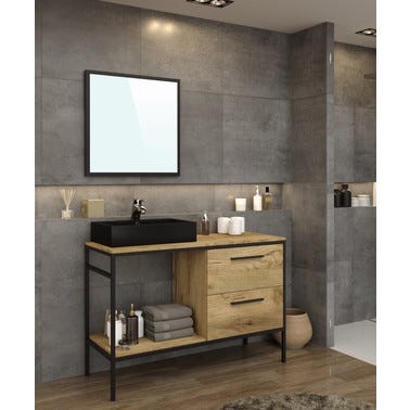 Caisson Salle De Bain L 120 X H 96 X P 45 Cm Dedalo Bricoman