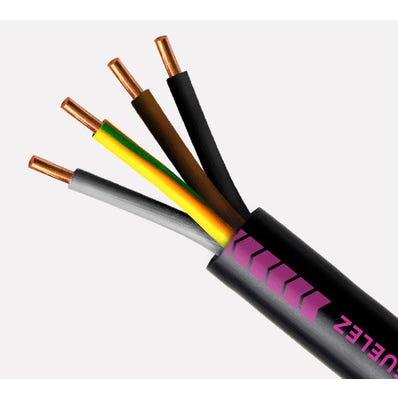Cable électrique R2V 4G 1,5 mm² 100 m noir Barrynax - MIGUELEZ SL 1