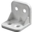 Lot de 12 équerres d'assemblage plastique blanc 30 x 30 x 30 mm