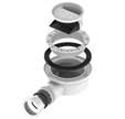Bonde de vidage DW-90 sortie horizontale pour receveur Onyx - AKW