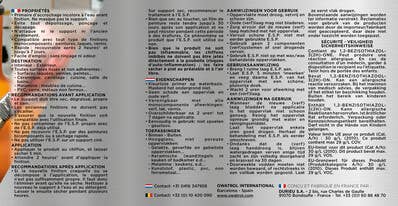 Précautions d'usages