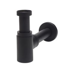 Siphon lavabo design black touch laiton wirquin pro 0