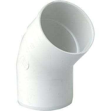 Coude 45° PVC blanc Diam.80 mm - GIRPI 1