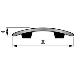 Barre de seuil aluminium auto-adhésif L.166 x l.3 cm Presto 2