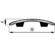 SEUIL PRESTO ADHESIF PLAT ALU NAT 30/166