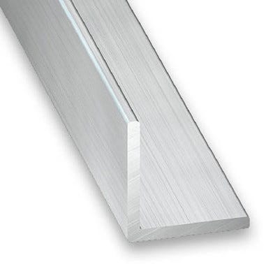 Cornière aluminium brut l.80 x Ep.80 mm, L.250 cm 