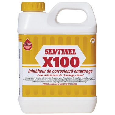 Inhibiteur de corrosion et d'entartrage pour installations de chauffage central 1 litre SENTINEL X100 0