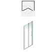 Paroi de douche pliante en niche H.190 x L.90 cm Larenco 26788 - AKW